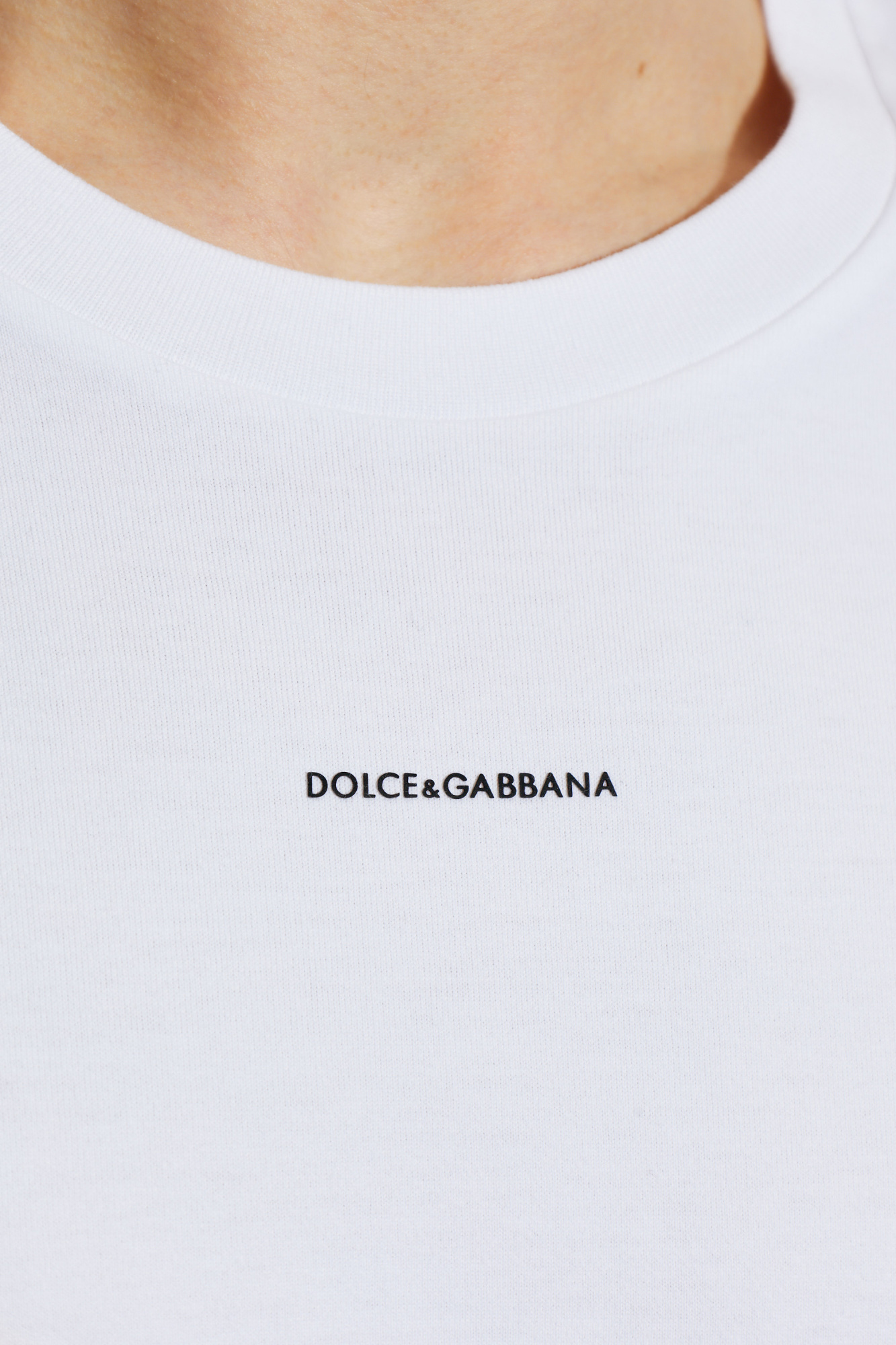 Dolce & Gabbana T-shirt with embossed logo | Men's | Vitkac